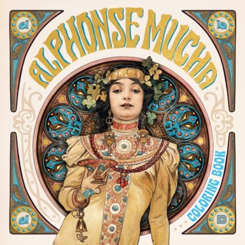 Alphonse Mucha coloring book