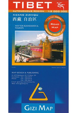 Tibet , Gizi Road Map 1:2 mill.