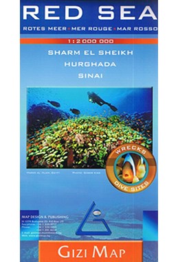 Red Sea: Sharm El Sheikh Hurghada Sinai, Gizi Map 1:2 mill.